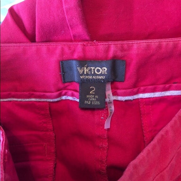 Victor Alfaro Deep Red Dress Pants - Picture 4 of 5